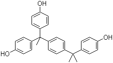 4,4'-[1-[4-[1-(4-羟基苯基)-1-甲基乙基]苯基]亚乙基]双(苯酚)分子结构 (CAS 110726-28-8)