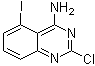 2-Chloro-5-iodo-4-quinazolinamine molecular structure (CAS 1107694-85-8)