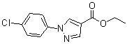 1-(4-Chlorophenyl)-1H-pyrazole-4-carboxylic acid ethyl ester molecular structure (CAS 110821-33-5)