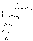 5-Bromo-1-(4-chlorophenyl)-1H-pyrazole-4-carboxylic acid ethyl ester molecular structure (CAS 110821-40-4)