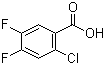 2-Chloro-4,5-difluorobenzoic acid molecular structure (CAS 110877-64-0)