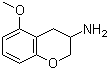 3,4-Dihydro-5-methoxy-2H-1-benzopyran-3-amine molecular structure (CAS 110927-03-2)
