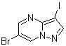6-Bromo-3-iodopyrazolo[1,5-a]pyrimidine molecular structure (CAS 1109284-33-4)