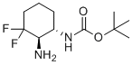 Tert-butyl ((1S,2R)-2-amino-3,3-difluorocyclohexyl)carbamate molecular structure (CAS 1109284-46-9)