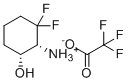 (1R,6R)-2,2-difluoro-6-hydroxycyclohexanaminium trifluoroacetate molecular structure (CAS 1109284-62-9)