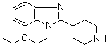 结构式 CAS# 110963-63-8, 1-(2-乙氧基乙基)-2-(4-哌啶基)-1H-苯并咪唑