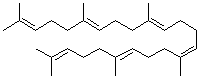 反式角鲨烯分子结构 (CAS 111-02-4)
