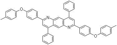 2,7-Bis[4-(4-methylphenoxy)phenyl]-4,9-diphenypyrido[2,3-g]quinoline molecular structure (CAS 1110276-79-3)