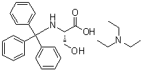 N-(Triphenylmethyl)-L-serine compd. with N,N-diethylethanamine (1:1) molecular structure (CAS 111061-44-0)
