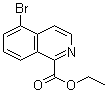 5-Bromo-1-isoquinolinecarboxylic acid ethyl ester molecular structure (CAS 1111311-65-9)