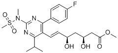 结构式 CAS# 1112048-62-0, 罗舒伐他汀(3S,5R)-异构体甲基酯