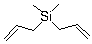二烯丙基二甲基硅烷分子结构 (CAS 1113-12-8)