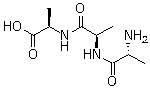 结构式 CAS# 1114-94-9, D-丙氨酰-L-丙氨酰-D-丙氨酸