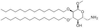(2R,3R,4S,5R,6S)-2-(aminomethyl)-6-methoxy-4,5-di(tetradecoxy)oxan-3-ol molecular structure (CAS 1115270-63-7)