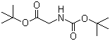 structure of CAS# 111652-20-1, N-(tert-Butoxycarbonyl)glycine tert-butyl ester;(tert-Butoxycarbonylamino)acetic acid tert-butyl ester; N-(tert-Butoxycarbonyl)glycine tert-butyl ester