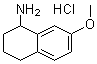 structure of CAS# 111758-82-8, 1,2,3,4-Tetrahydro-7-methoxy-1-naphthalenamine hydrochloride