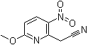 6-Methoxy-3-nitro-2-pyridineacetonitrile molecular structure (CAS 111795-99-4)