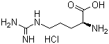 L-精氨酸盐酸盐分子结构 (CAS 1119-34-2)