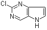 2-氯-5H-吡咯并[3,2-d]嘧啶分子结构 (CAS 1119280-66-8)