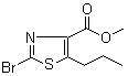 2-Bromo-5-propyl-4-thiazolecarboxylic acid methyl ester molecular structure (CAS 1120214-96-1)