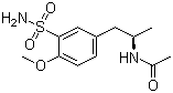 N-[(1R)-2-[3-(Aminosulfonyl)-4-methoxyphenyl]-1-methylethyl]acetamide molecular structure (CAS 112101-74-3)