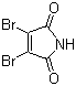 structure of CAS# 1122-10-7, 2,3-Dibromomaleinimide;3,4-Dibromo-1H-pyrrole-2,5-dione