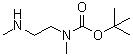 structure of CAS# 112257-19-9, N-[(tert-Butoxy)carbonyl]-N,N'-dimethylethylenediamine;[2-(Methylamino)ethyl](methyl)carbamic acid tert-butyl ester; [2-[(tert-Butoxycarbonyl)(methyl)amino]ethyl]methylamine