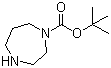 structure of CAS# 112275-50-0, 1-Boc-hexahydro-1,4-diazepine;1-Boc-homopiperazine; tert-Butyl 1,4-diazepane-1-carboxylate; tert-Butyl homopiperazine-1-carboxylate