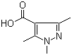 1,3,5-Trimethyl-1H-pyrazole-4-carboxylic acid molecular structure (CAS 1125-29-7)