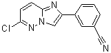 3-(6-Chloroimidazo[1,2-b]pyridazin-2-yl)benzonitrile molecular structure (CAS 1125406-99-6)