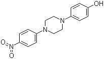 4-(4-(4-Nitrophenyl)-1-piperazinyl)phenol molecular structure (CAS 112559-81-6)