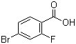 4-溴-2-氟苯甲酸分子结构 (CAS 112704-79-7)