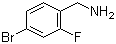 4-溴-2-氟苄胺分子结构 (CAS 112734-22-2)
