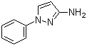 结构式 CAS# 1128-56-9, 1-苯基-3-氨基吡唑