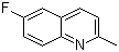 6-Fluoro-2-methylquinoline molecular structure (CAS 1128-61-6)