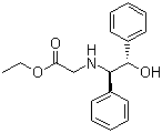 2-((1R,2S)-2-羟基-1,2-二苯基乙基氨基)乙酸乙酯分子结构 (CAS 112835-62-8)