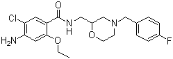 Mosapride molecular structure (CAS 112885-41-3)