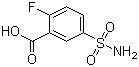 2-Fluoro-5-sulfamoylbenzoic acid molecular structure (CAS 112887-25-9)