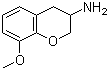 3,4-Dihydro-8-methoxy-2H-1-benzopyran-3-amine molecular structure (CAS 112904-73-1)
