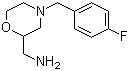 2-Aminomethy-4-(4-fluorobenzyl)morpholine molecular structure (CAS 112914-13-3)