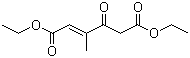 3-Methyl-4-oxo-2-hexenedioic acid diethyl ester  molecular structure (CAS 112995-24-1)