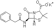 青霉素钾分子结构 (CAS 113-98-4)