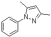 structure of CAS# 1131-16-4, 3,5-Dimethyl-1-phenyl-1H-pyrazole;3,5-Dimethyl-1-phenylpyrazole; 3,5-Dimethyl-N-phenylpyrazole