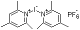 Bis(2,4,6-trimethylpyridine)iodine(I) hexafluorophosphate molecular structure (CAS 113119-46-3)