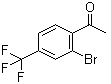 1-[2-Bromo-4-(trifluoromethyl)phenyl]ethanone molecular structure (CAS 1131605-31-6)