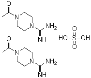 4-Acetyl-1-piperazinecarboximidamide sulfate (2:1) molecular structure (CAS 1132610-64-0)