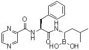 结构式 CAS# 1132709-14-8, B-[(1S)-3-甲基-1-[[(2S)-1-氧代-3-苯基-2-[(2-吡嗪基羰基)氨基]丙基]氨基]丁基]硼酸
