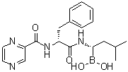 B-[(1S)-3-Methyl-1-[[(2R)-1-oxo-3-phenyl-2-[(2-pyrazinylcarbonyl)amino]propyl]amino]butyl]boronic acid molecular structure (CAS 1132709-16-0)