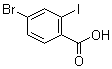 结构式 CAS# 1133123-02-0, 4-溴-2-碘苯甲酸