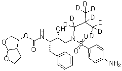Darunavir-d<sub>9</sub> molecular structure (CAS 1133378-37-6)